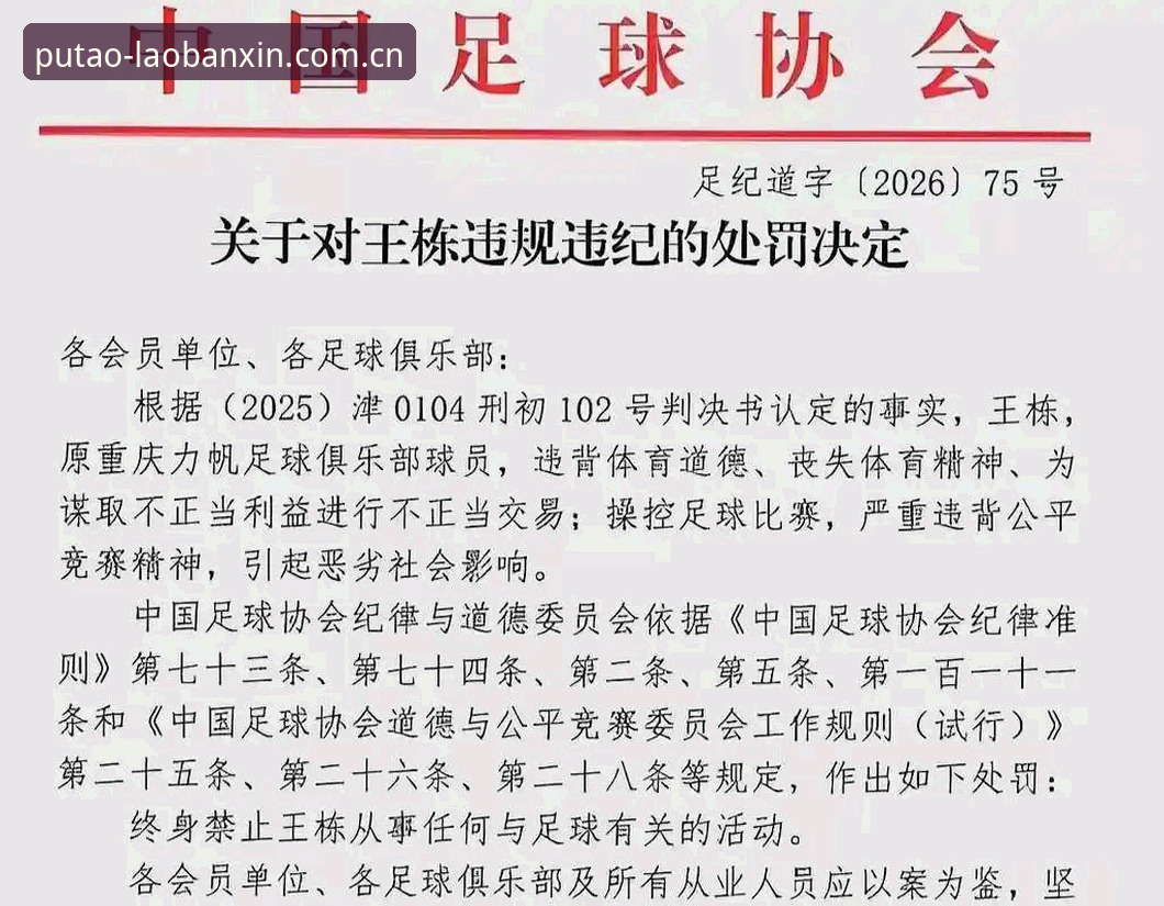 老版新葡萄怎么下载 足协第三批禁足名单曝光:17人终身禁赛的3大警示与48人受罚的5点启示